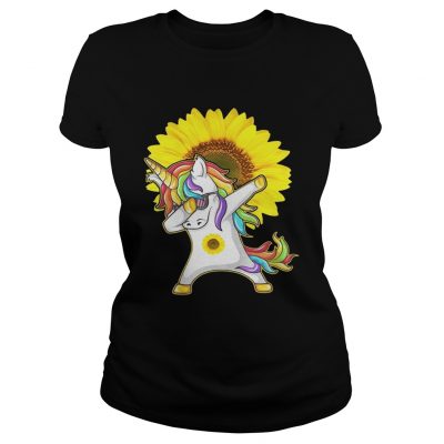 Ladies Tee Unicorn sunflower shirt