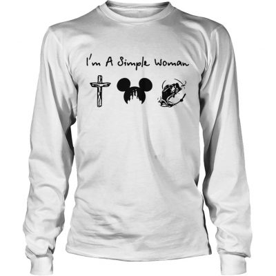 I'm a simple woman I like Cross Mickey Disney and fishing shirt - T Shirt  Classic