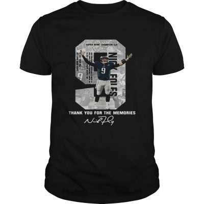 Nick Foles Eagles Thank you for the memories signature Guys Shirt