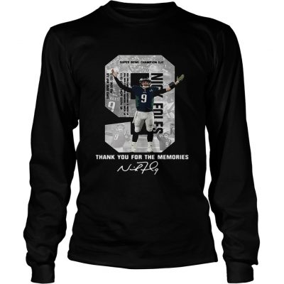 Nick Foles Eagles Thank you for the memories signature Longsleeve Shirt