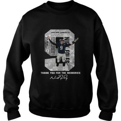 Nick Foles Eagles Thank you for the memories signature Sweater
