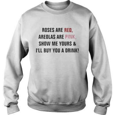 Roses are red areolas are pink show me yours and Ill buy you a drink Sweater