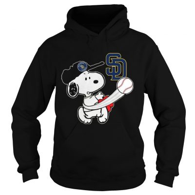 Snoopy Play Baseball TShirt For Fan Padres Team Hoodie
