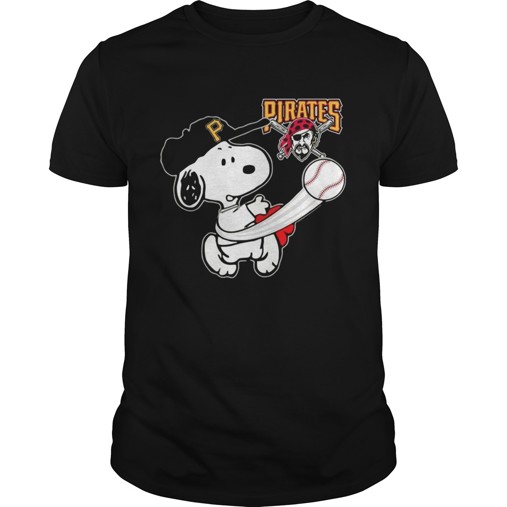 Snoopy Play Baseball T-Shirt For Fan Pirates Team