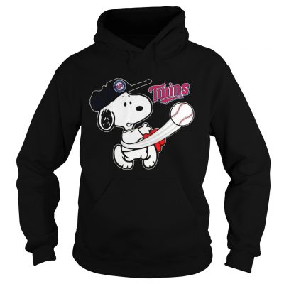 Snoopy Play Baseball TShirt For Fan Twins Team Hoodie