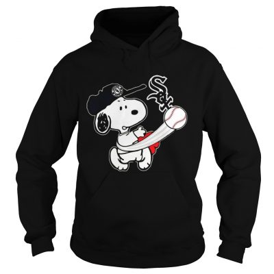 Snoopy Play Baseball TShirt For Fan White Sox Team Hoodie