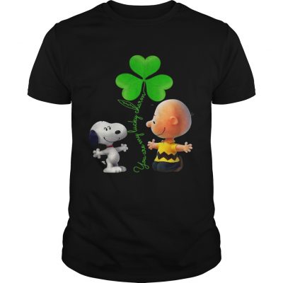 Snoopy and Charlie Brown Snoopy You are my lucky charm Guys Shirt