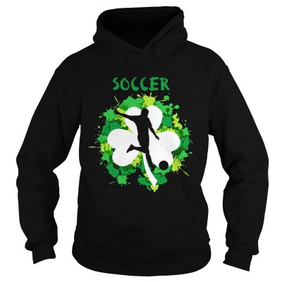 Soccer Shamrock Irish St Pattys Day Sport Hoodie