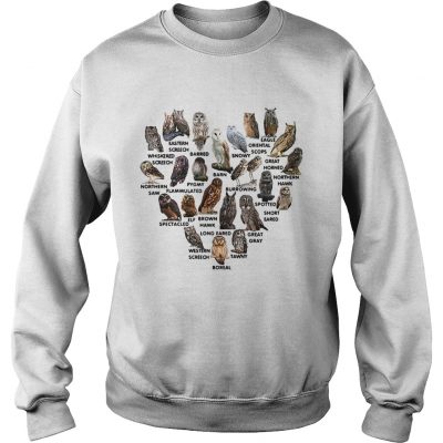Sweater Love owls eastern screech barred barn snowy oriental scops eagle shirt