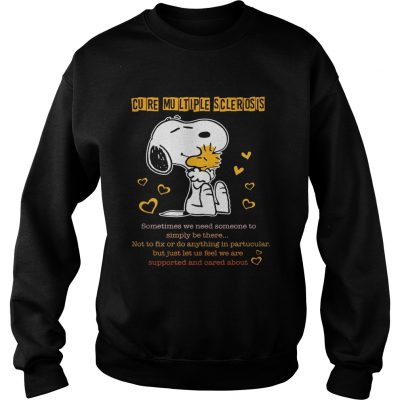 Sweater Snoopy and woodstock cure multiple sclerosis shirt