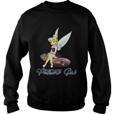 Tinkerbell Sitting Patriots Girl Sweater