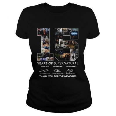 15 years of Supernatural 2005 2020 15 seasons Ladies Tee