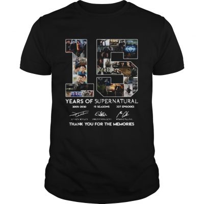15 years of Supernatural 2005 2020 15 seasons Unisex Shirt