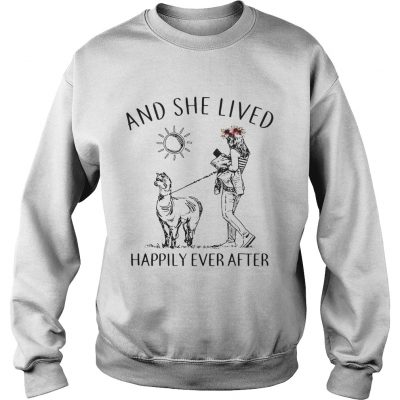 Alpaca and she lived happily ever after Sweater