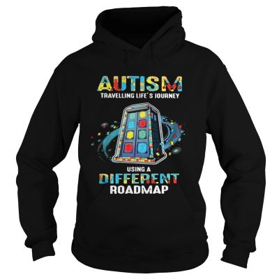 Autism Travelling Lifes Journey Using A Different Roadmap Hoodie