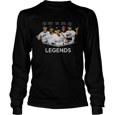Baseball Yankees Derek Jeter Jorge Posada Mariano Rivera Andy Pettitte legends Longsleeve Tee