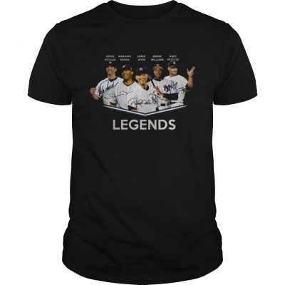 Baseball Yankees Derek Jeter Jorge Posada Mariano Rivera Andy Pettitte legends Unisex Shirt