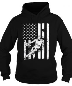 Basketball Player With American Flag Hoodie
