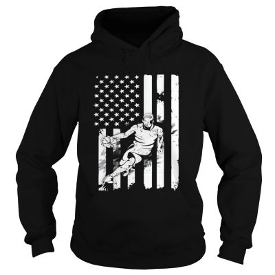 Basketball Player With American Flag Hoodie