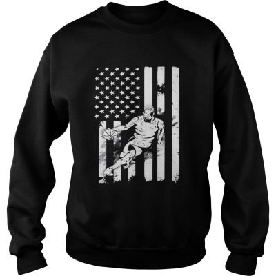 Basketball Player With American Flag Sweater
