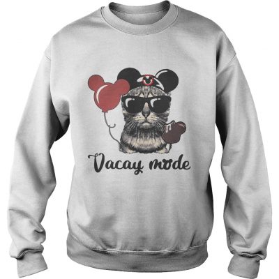 Cat with Mickey Mouse ears vacay mode Sweater