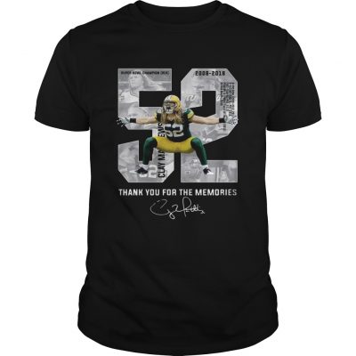 Clay Matthews Iii Thank You For The Memories Unisex Shirt