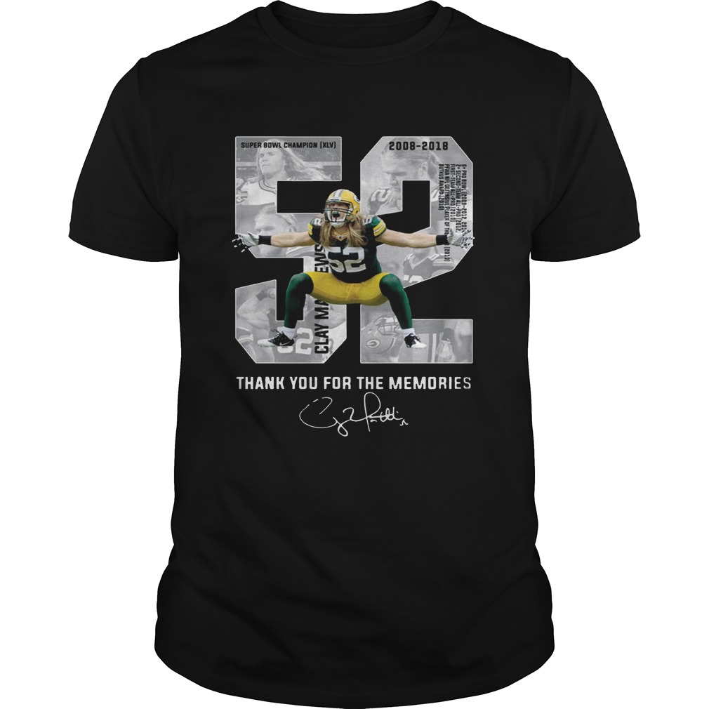 Clay Matthews Iii Thank You For The Memories tShirt