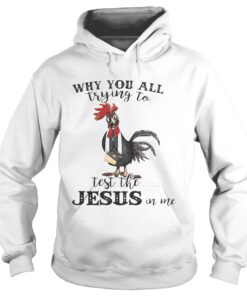 Cock why you all trying to test the Jesus in me Hoodie