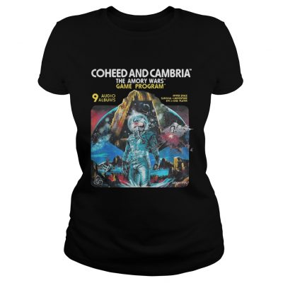 Coheed and Cambria The Amory Wars Game Program 9 audio albums Ladies tee