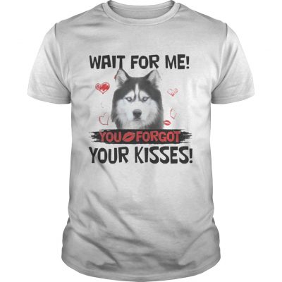 Cute Husky Wait For Me You Forgot Your Kisses Unisex Shirt