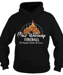Disney Malt Whiskey Fireball the happiest drink on Earth Hoodie