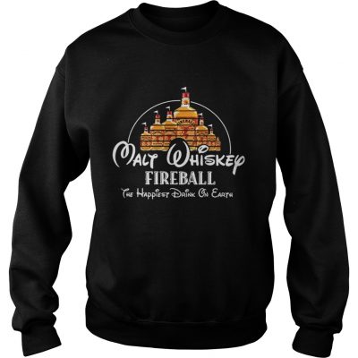 Disney Malt Whiskey Fireball the happiest drink on Earth Sweater