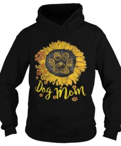 Dog paw sunflower dog mom Hoodie