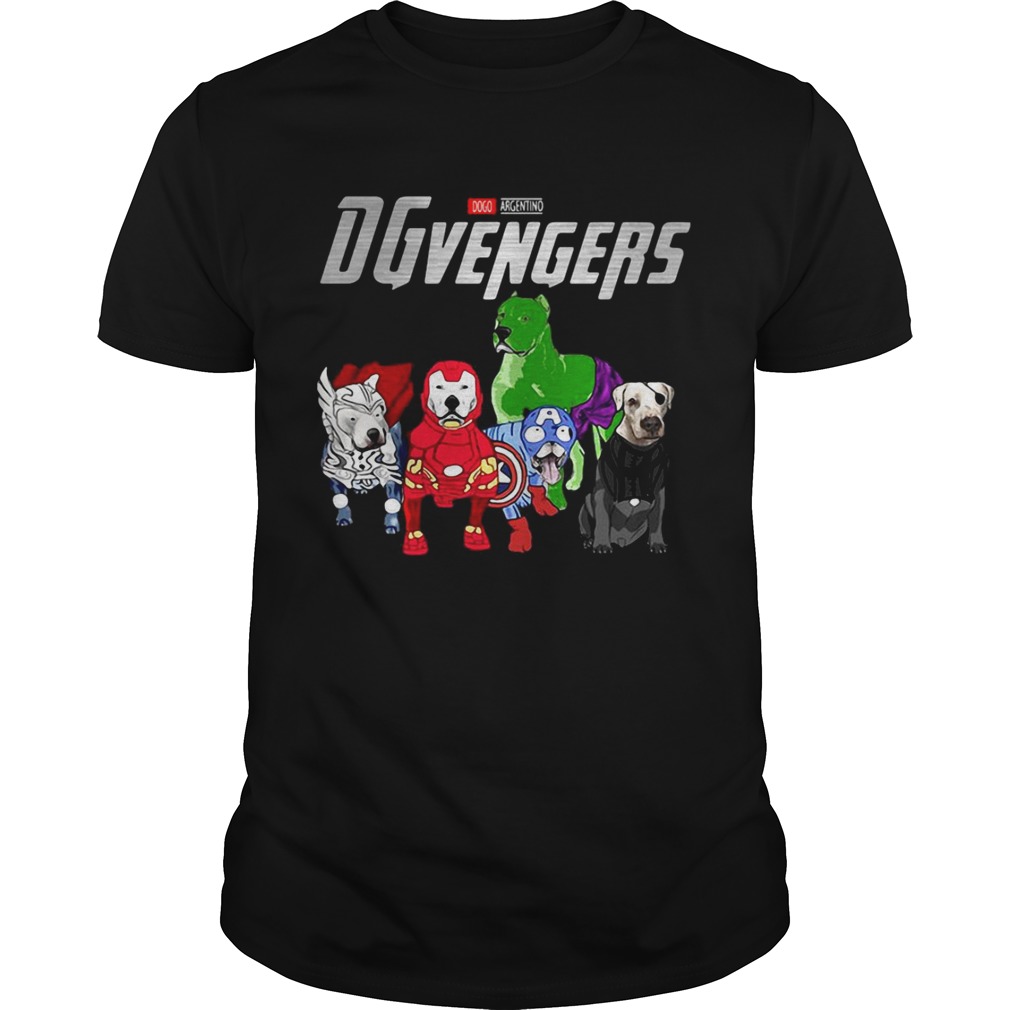 Dogo Argentino DGvengers Avengers endgame tshirt