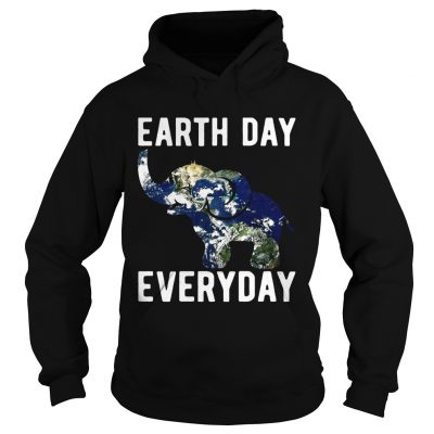 Earth Day Every Day Elephant Earth Symbol Earth Day Hoodie