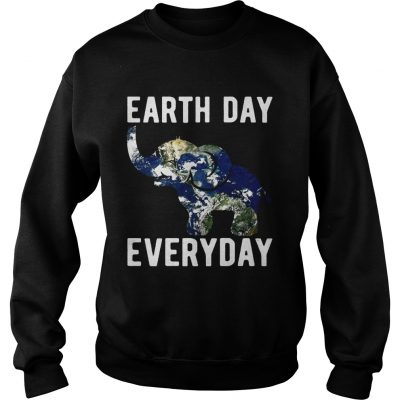 Earth Day Every Day Elephant Earth Symbol Earth Day Sweater