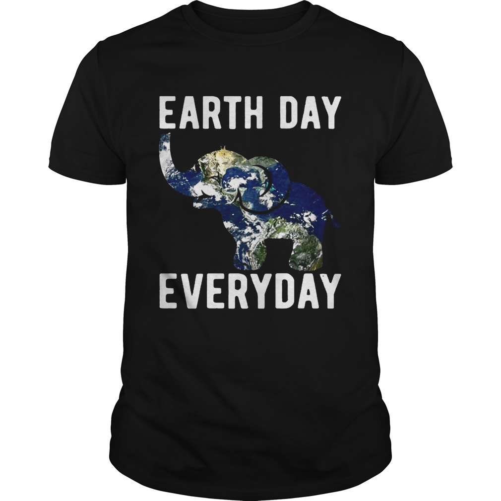 Every Day Elephant Earth Symbol Tshirt