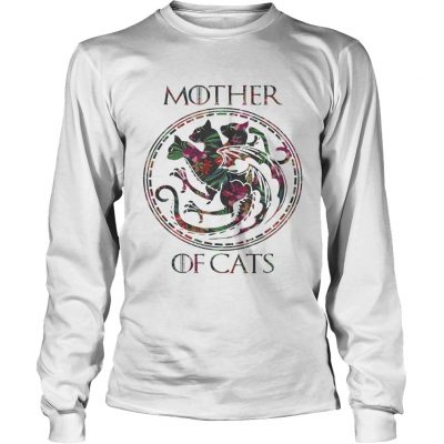 Floral Tropical Mother Of Cats Game of Thrones Longsleeve Tee