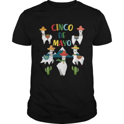 Funny Cinco De Mayo Llama Men Women Unisex Shirt