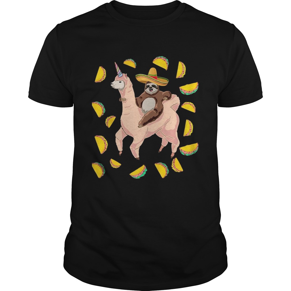 Funny Cinco De Mayo Llamacorn TShirt