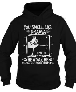 Funny horse you smell like drama and a headache please get away from me Hoodie