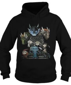 Game of Thrones Daenerys Targaryen Rhaegal and Viserion Chibi Hoodie