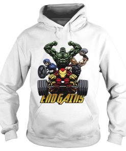 Gym Hulk Captain America Thor Iron Man Endgains Hoodie