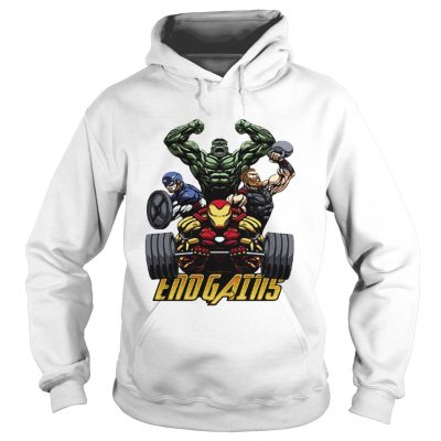 Gym Hulk Captain America Thor Iron Man Endgains Hoodie