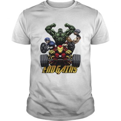 Gym Hulk Captain America Thor Iron Man Endgains Unisex Shirt