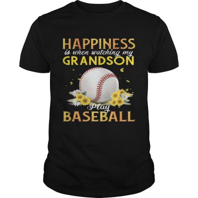 Happiness I When Watching My Grandson Play Baseball Unisex Shirt