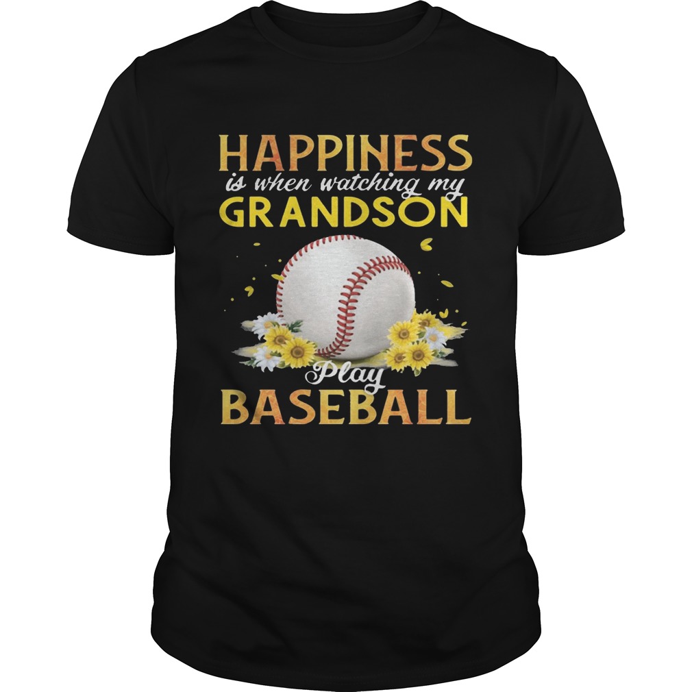 Happiness I When Watching My Grandson Play Baseball TShirt