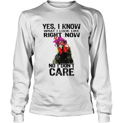 Hen yes I know what I look like right now no I dont care Longsleeve Tee