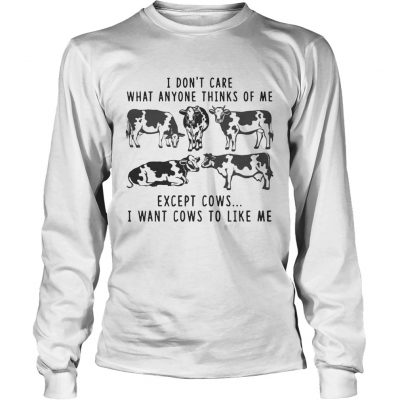 I Dont Care What Anyone Thinks Of Me Funny Gift Longsleeve Tee