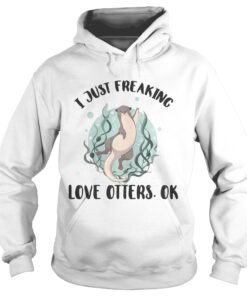 I just freaking love otters ok Hoodie
